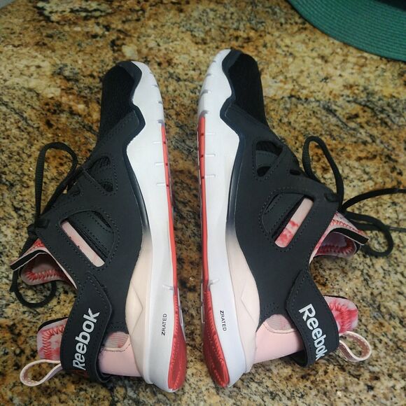 REEBOK Rare ZRated Nanowed Dark Gray Pink Tie Dye Size 9 US 6.5 UK Running - Picture 7 of 12